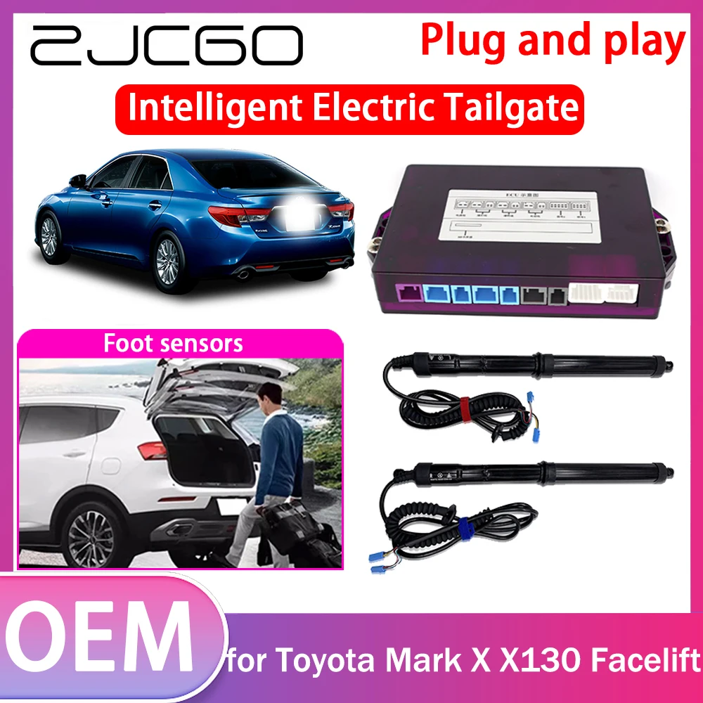 

ZJCGO Electric Tailgate Lift Drive Trunk Opening Tail Gate Lift Soft Close Car Door for Toyota Mark X X130 Facelift 2013~2019