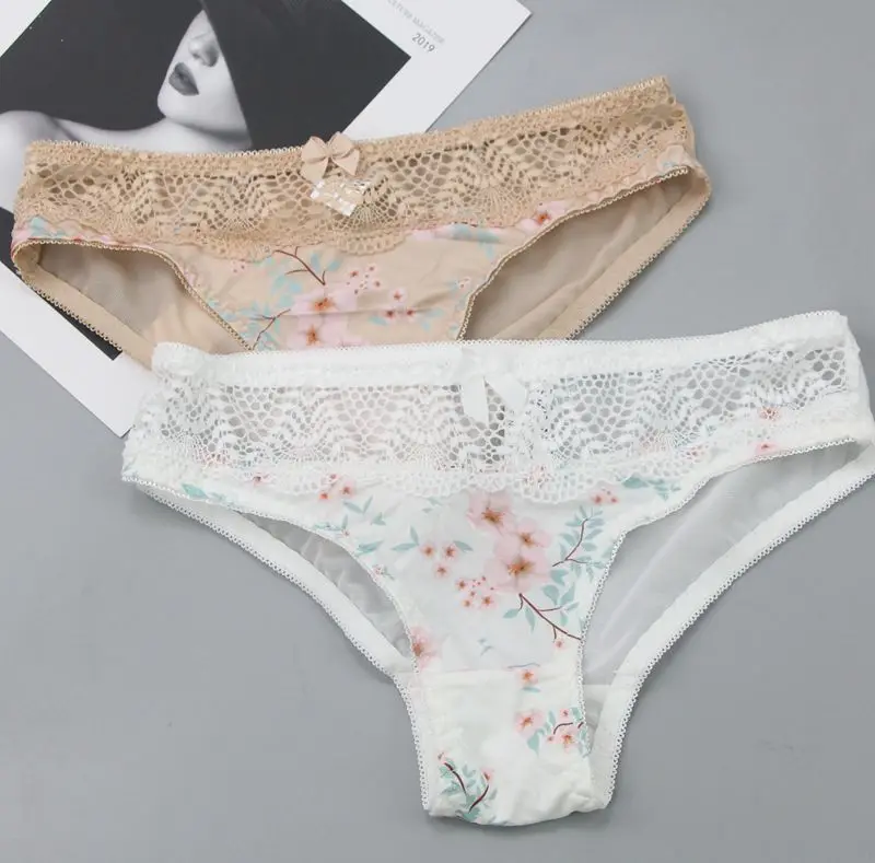 Damen Dessous Set Mit Blumenmuster Push Up Bh Und Slip Sexy_voghion.com