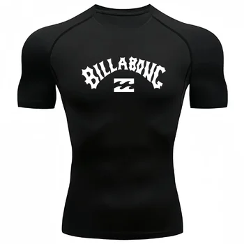 Male UV Protection Tights Rashguard Men short Sleeve Swimsuit Swim Rash Guard Quick Dry Surf T Shirt Swimming Diving Suits S-3XL 1