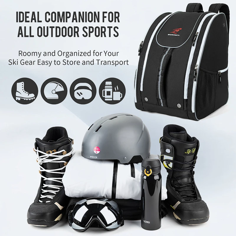 IKEEP 65L Ski Snow Boot Bag Backpack: Large Size Snow Boot Backpack Pack  for Winter Basic Waterproof Boots Backpack - AliExpress