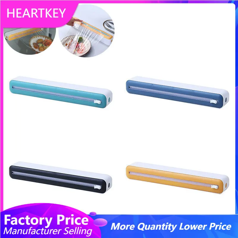 

Film Dispenser Cutter Plastic Wrap Dispenser Cling Kitchen Food Wrap Dispenser Cutter Household Cling Film Cutter Kitchen Tool
