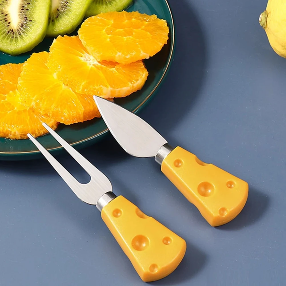 Ensemble de spatules à fromage opaques en acier inoxydable, ustensiles de cuisine, fourchette à dessert, coupe-fruits, ustensiles de cuisine, 3 pièces, 6 pièces