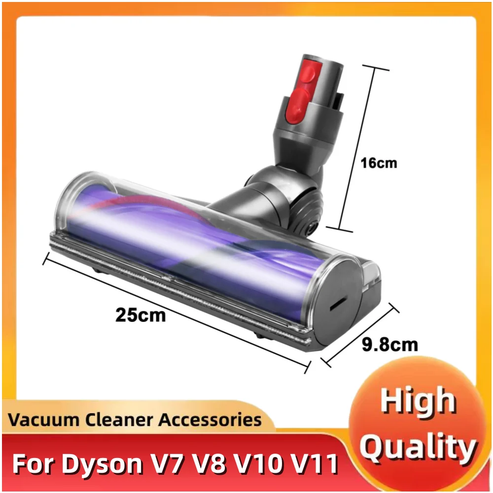 

Electric Direct Dirve Vacuum Head for Dyson V7 V8 V10 V11 V15 Hardwood Floor Attachment Bristle Roller Brush Parts