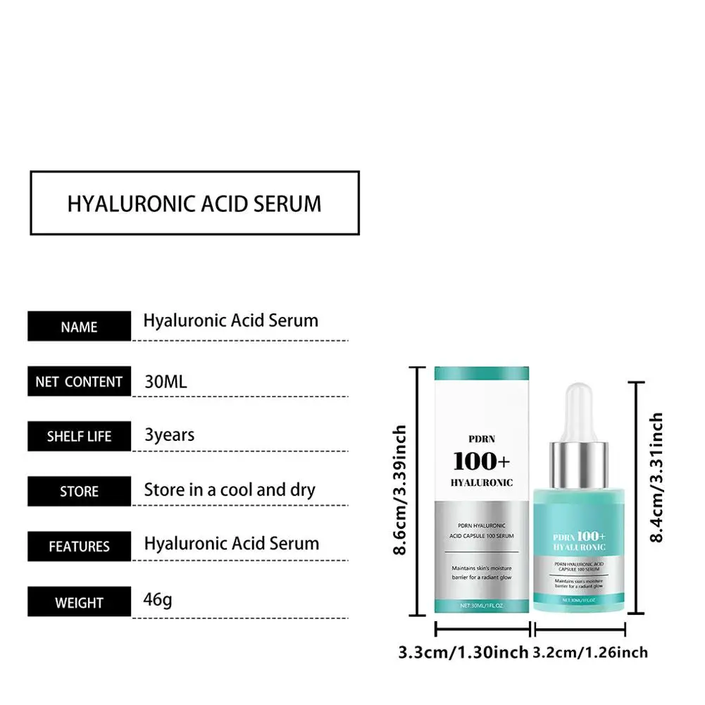 مصل حمض الهيالورونيك النياسيناميد ترطيب عميق علاج...