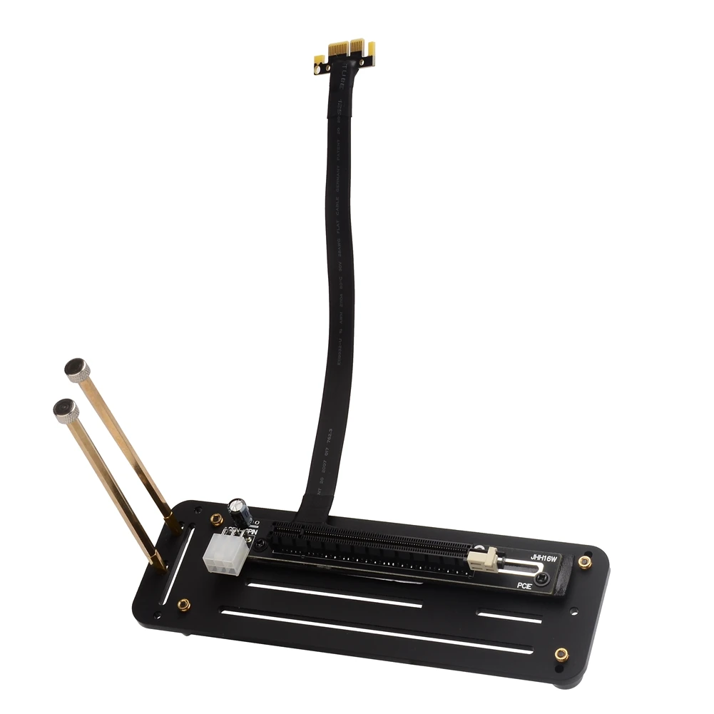 

PCIe 3,0x1 до x16 Райзер PCI-e видеокарта прямоугольный Удлинительный кабель PCI-Express 1x 16x Gen3 w 6-контактный источник питания для ПК GPU