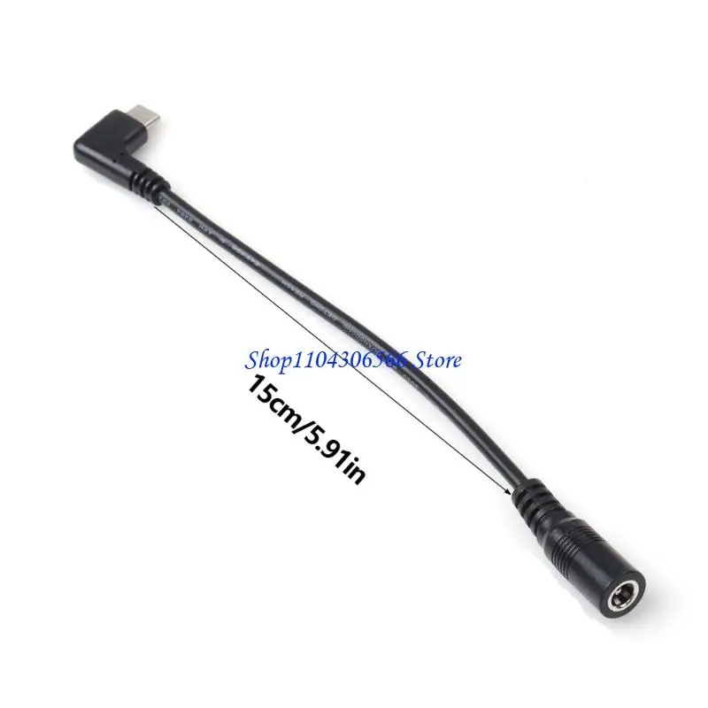 02DD 유형 C 12V 5.5x2.1mm 스텝 업 컨버터 케이블 전원 공급 장치 USB C 케이블(5.5mmx2.1mm 카메라용 충전 케이블 포함)
