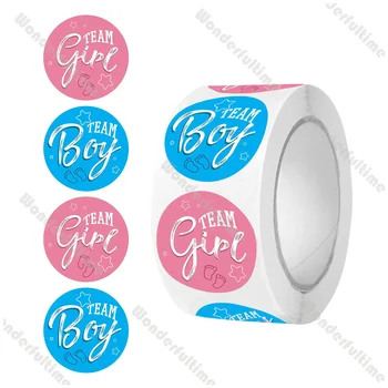 Gender Reveal Sticker Roll 1