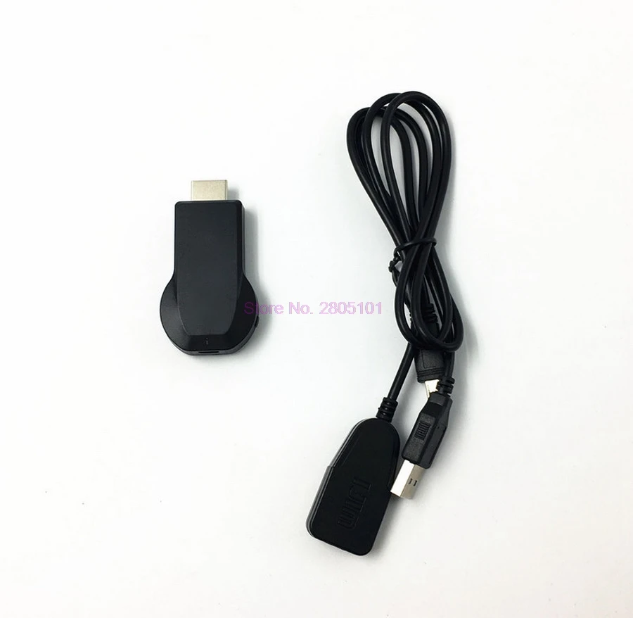 AnyCast M2 용 TV 동글 수신기, Airplay WiFi 디스플레이 Miracast 무선 HDMI 호환 TV 스틱, 전화 PC 용, 50 개