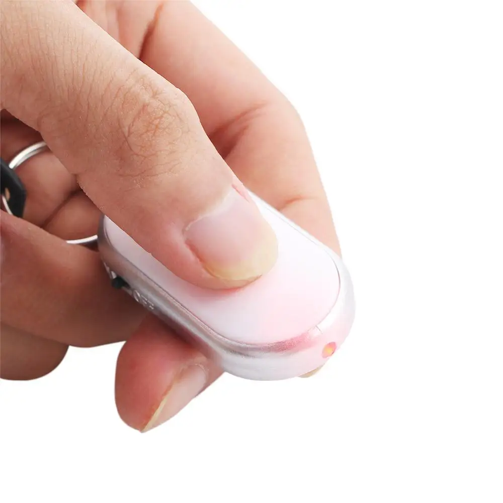 Mini Beeping Key Locator Keychain Light Torch Pet Tracker Locator Tracker Sound Control Alarm Keyfinder LED Whistle Key Finder Key Finder