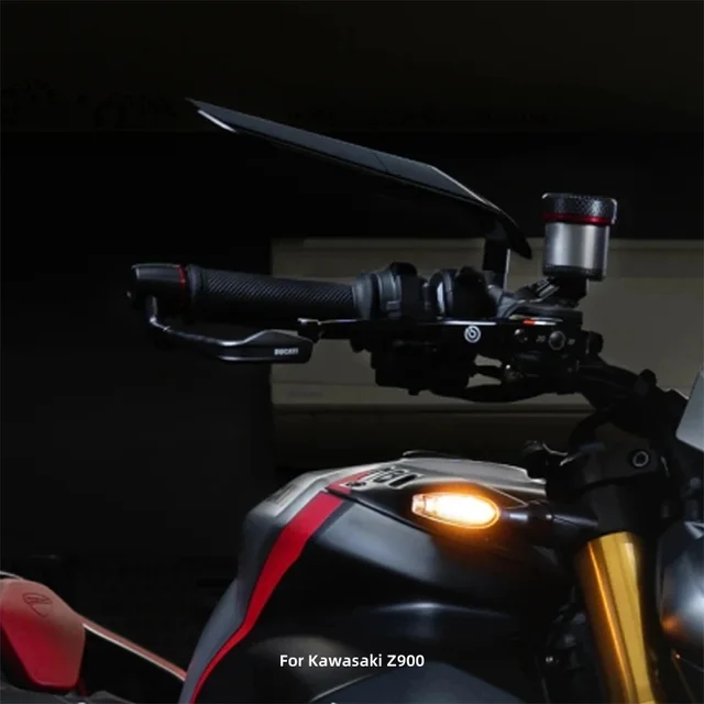 Motorcycle Side View Mirror For Kawasaki Z1000 Z900 Z800 Z750 Z650 Z400 Z300 Z250 Z125 Rearview Mirrors Kits Rotate Adjustable