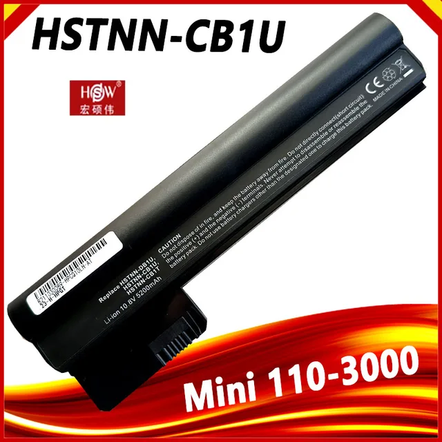 Batería Para Hp Compaq Mini 110 3000 3100 Series 6 Celdas - Negro