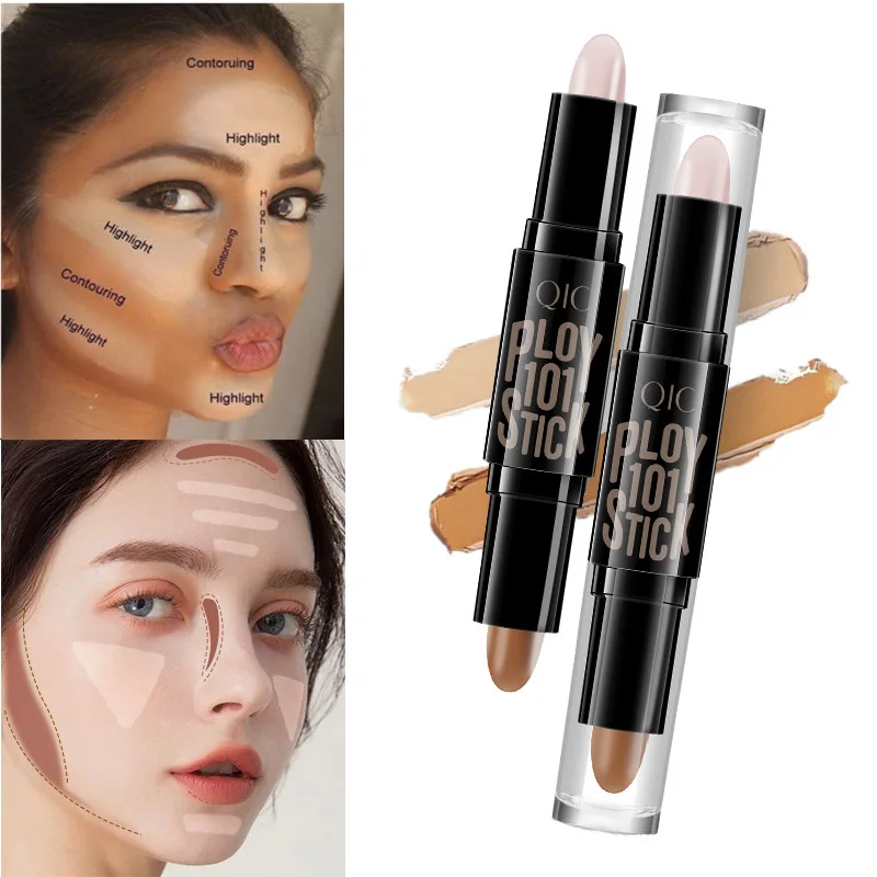 Face Concealer Professional Makeup Base Foundation Cream for Face Contouring Bronzer Women's Cosmetics