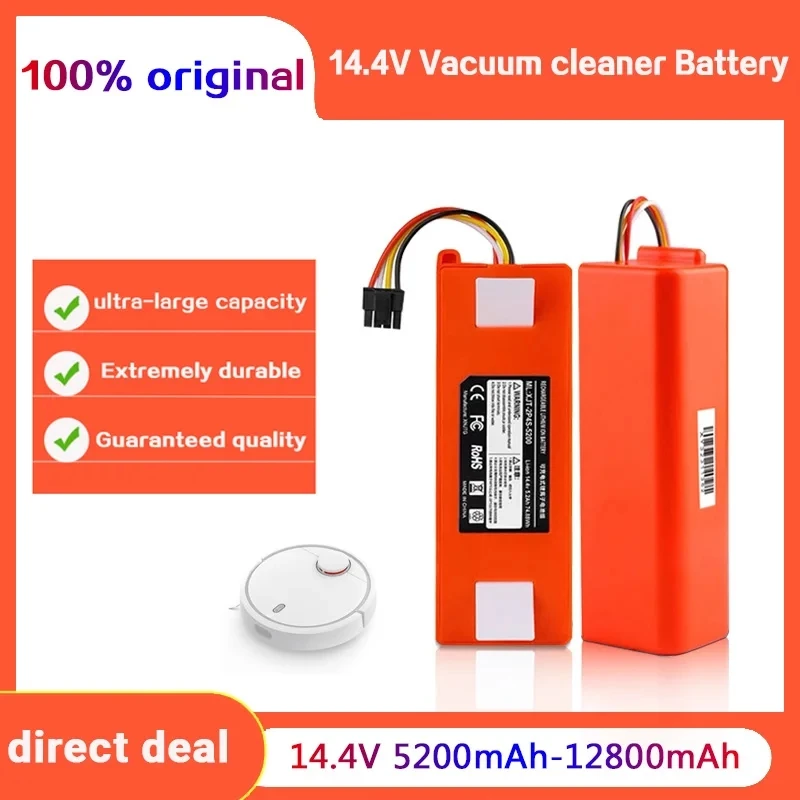 

BRR-2P4S-5200S 14.4V 6500mAh Robotic Vacuum Cleaner Replacement Battery For Xiaomi Roborock S55 S60 S65 S50 S51 S5 MAX S6 Parts