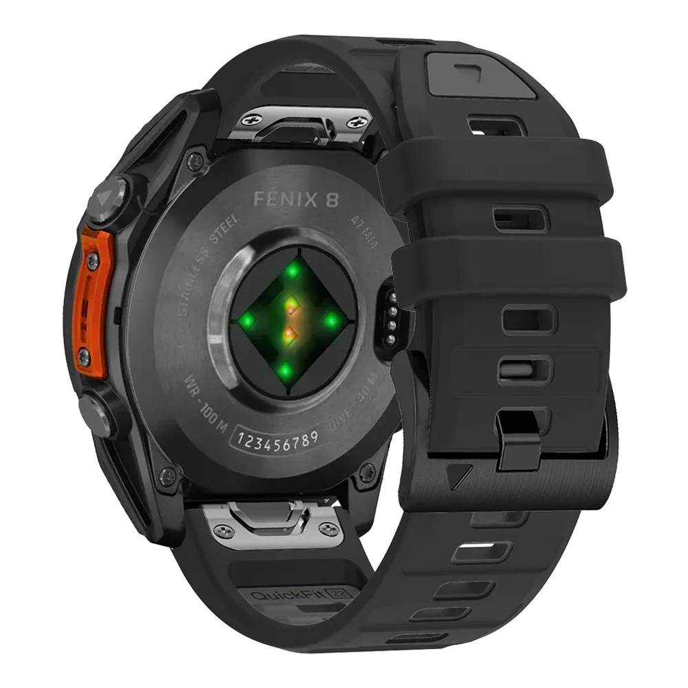 Premium Fenix8 Silicone QuickFit Watch Band - Durable Strap Bracelet