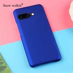 Multi-Color Luxury Matte Hard Plastic Case Cover for Pixel 9A (Dark Blue)