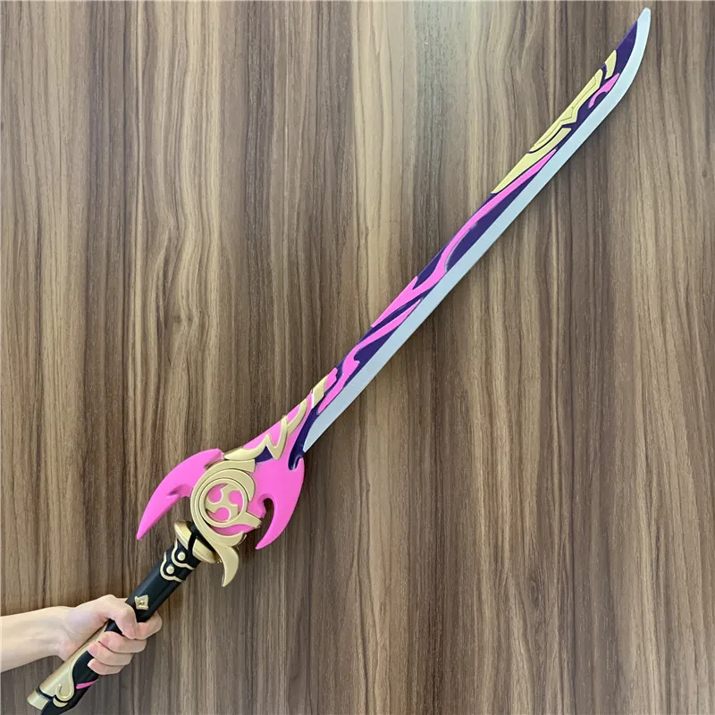 Anime Cosplay Props 100cm Mistsplitter Reforged Sword Genshin Impact Sword Kamisato Ayaka Cosplay Weapon Props Safety PU Role Gift