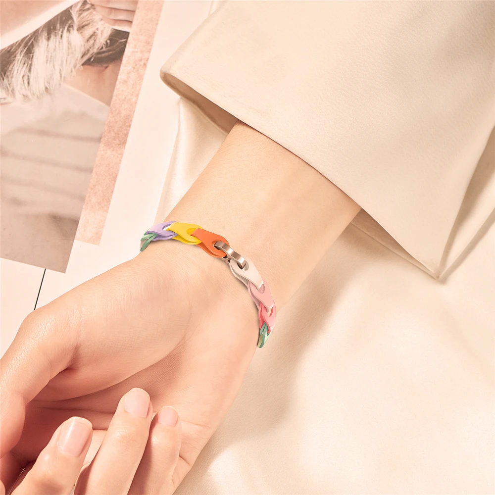 Silicone Chain Strap Replacement Wristband Bracelet