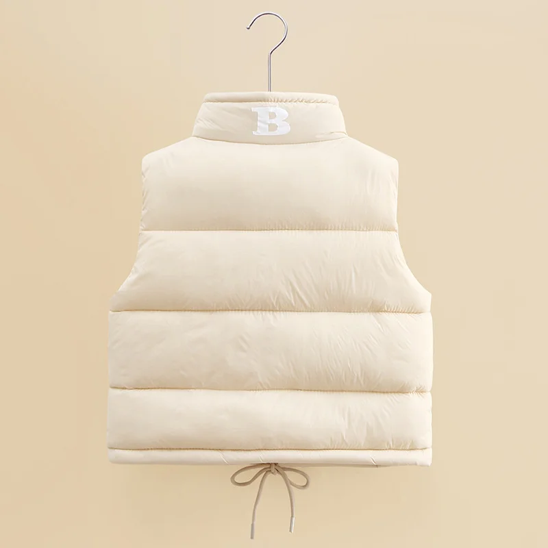 2023 New Boys Thicken Warm Down Vests Children Fashion Cotton Waistcoat Girls Autumn Coats Kids Clothing Teens Solid Vest Jacket - Image 4