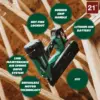 Metabo HPT Cordless 18V MultiVolt™ Framing Nailer Kit | 21 Degree Magazine | Round Head Nails from 2-Inch up to 3-1/2-Inch 2