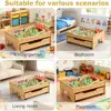 19953-3b2734.jpg 3-in-1 Wooden Train Activity Table with Storage, Rolling Toddler Train Track Table for Building and Gaming