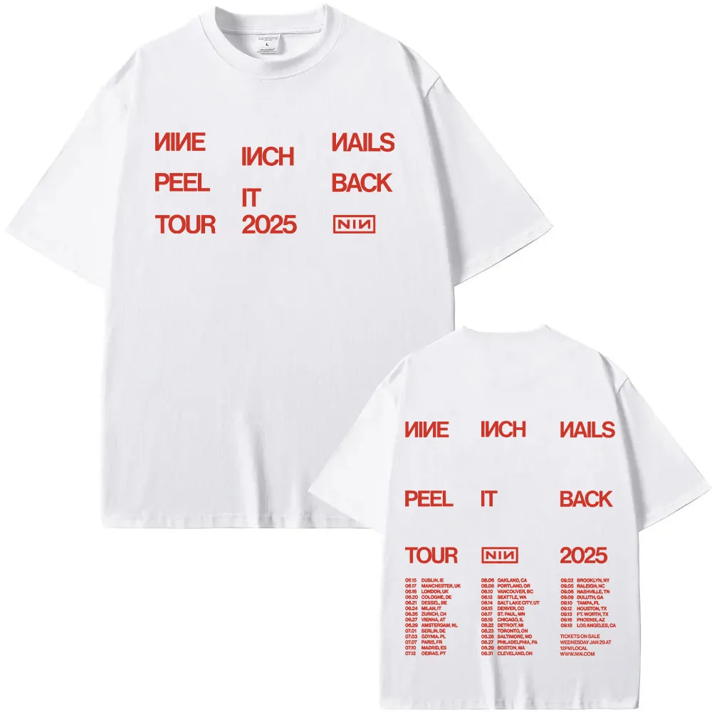 Nine Inch Nails Peel It Back 公式　Tシャツ　L Nine Inch Nails Peel It Back Tour 2025 3D T-shirt All Size