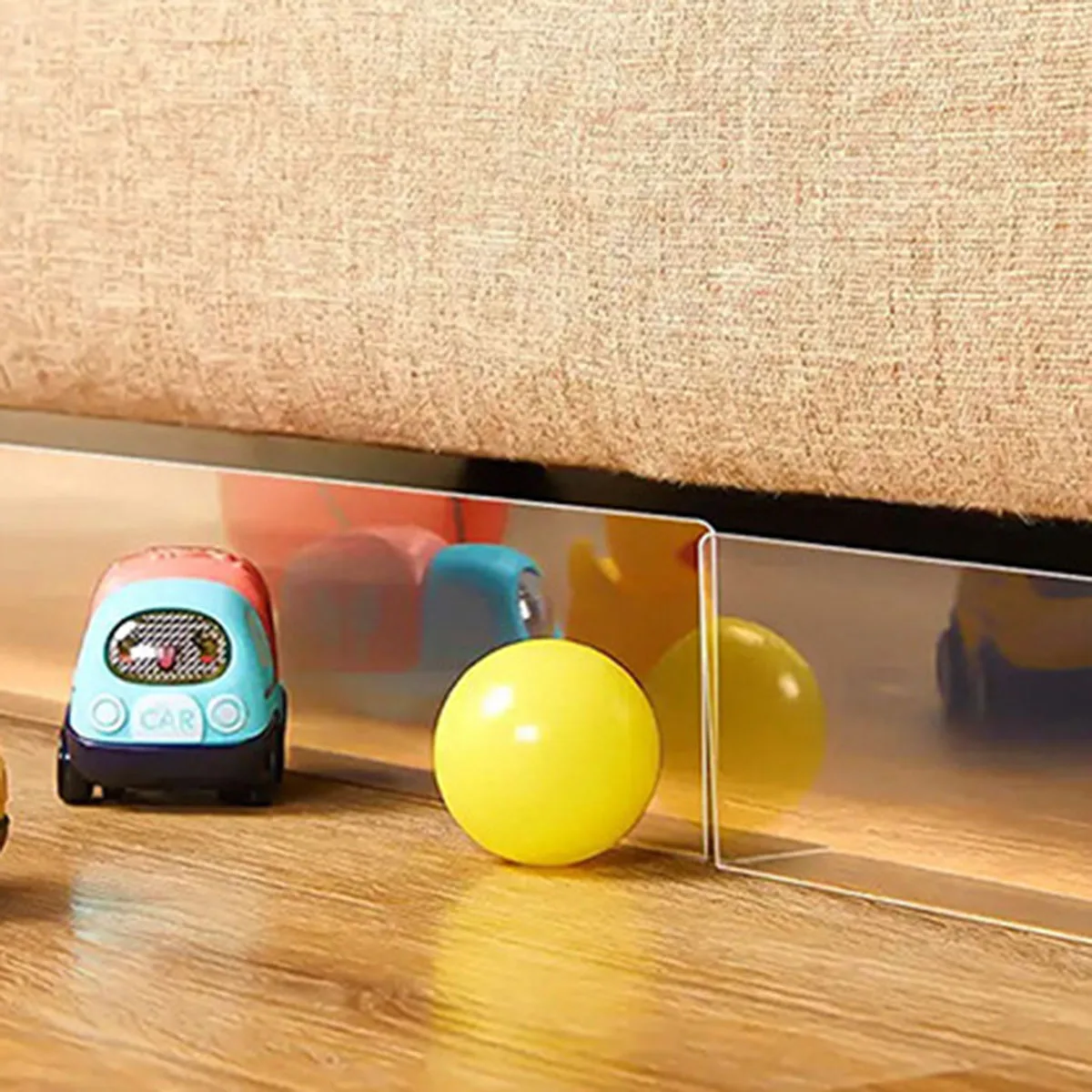 Toy Blockers for Furniture Under Couch Adjustable Bumper Stop for Pets Kids