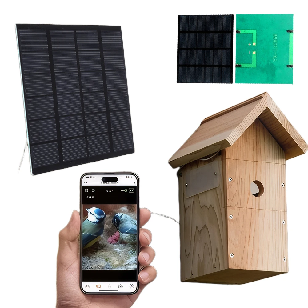 1.5W 6V Mini Solar Panel 110x92mm Polysilicon Portable Solar Cell Solar Battery Charger Solar Cell for Light  Charger