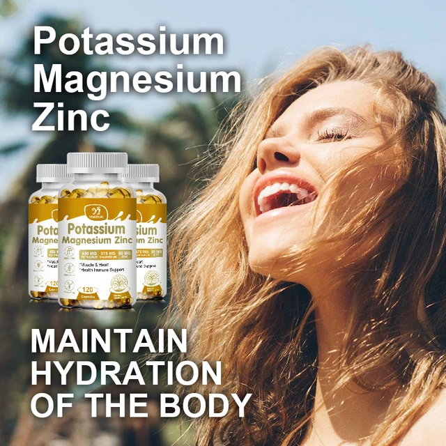 Magnesium, Potassium, and Zinc Capsule Supplement