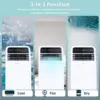 Portable Air Conditioner, AC Unit with Built-in Cool, Dehumidifier & Fan Modes for Room up 3
