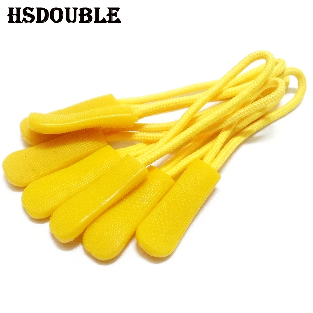 5pcs/pack Mix Color Cord Zipper Pull Strap Lariat Black For Apparel Accessories C0098(MIX)