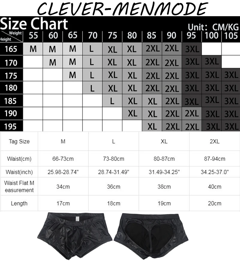Men's Sexy PU Open Buttocks Boxers U Convex Big Bag T Back men underwear Breathable G-String Faux Leather Open Back Hip Panties