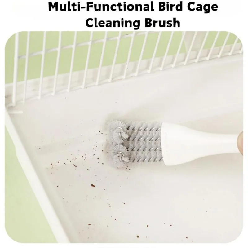 Bird Cage Cleaning Brush - Bird Poop Remover Sanitary Brush For Budgies Cockatiels Parrot Cage Accessories NYPFJ01_voghion.com
