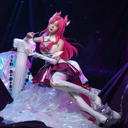 ROLECOS LOL Star Guardian Kaisa Cosplay Costume Game LOL Kaisa Cosplay Character Costume Outfit Fullsets for Women Halloween Cos