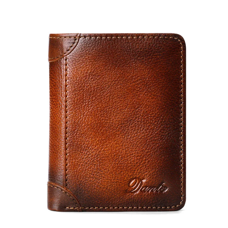 The Caribou, vertical leather mini card wallet