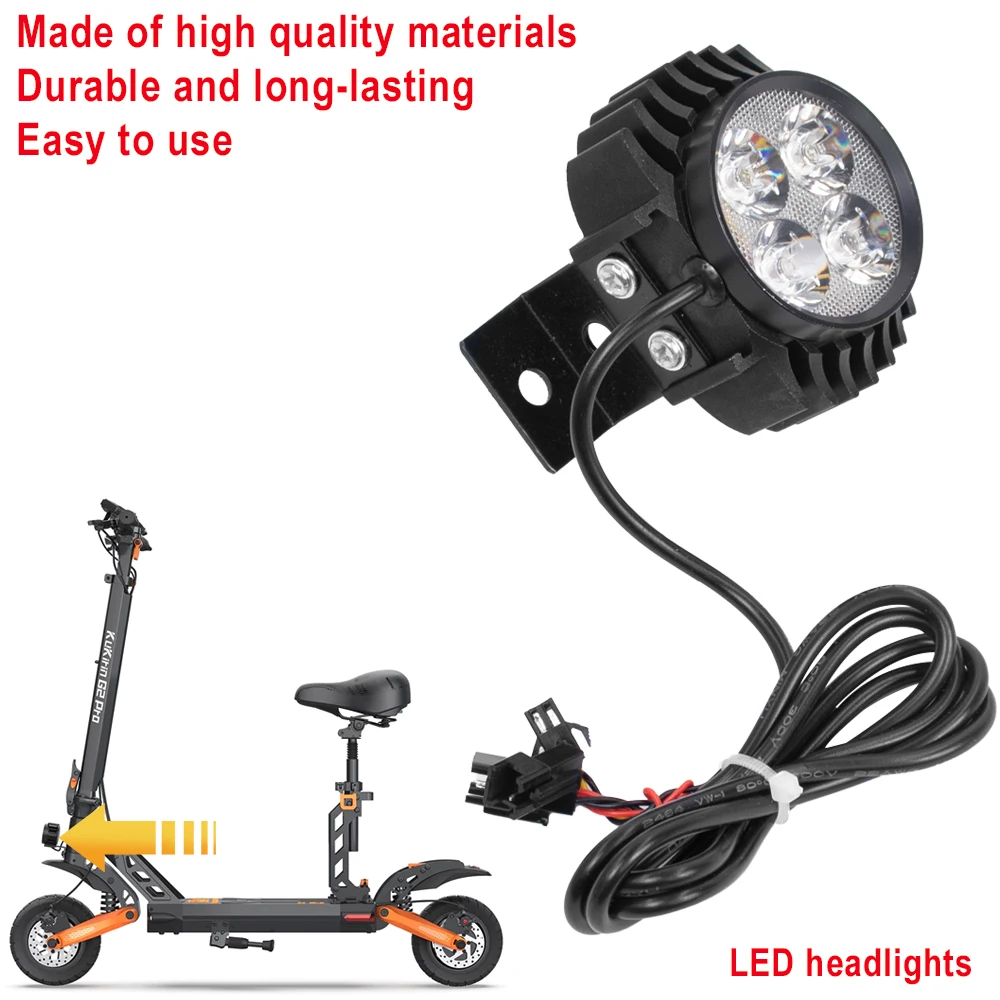 Fututech LED Frontscheinwerfer mit Hupe für Kugoo M4 2 in 1 Beleuchtung für  Elektroroller Lichter für Scooter Zubehör Ersatzteile : : Sport &  Freizeit