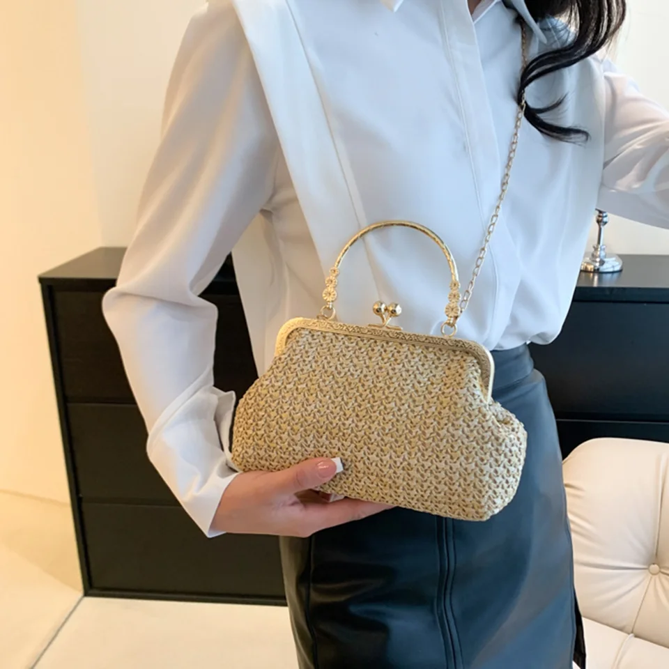 YAQUNICER Borsa A Secchiello Con Strass Donna – Pochette Da Sera Con Catena, Borse A Tracolla E A Mano In Pelle, Regalo Elegante (Misure 15x10x15 Cm) - 2