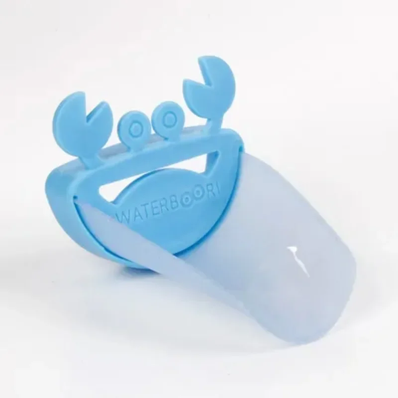 Cute Bathroom Sink Faucet Chute Extender Crab Children Kids Washing Hands 4 colors 5