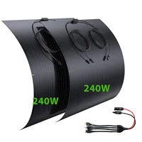 2×240W Flexible Solar Panel Set 480W – Ideal for RV, Camper, Caravan, Boat – High Efficiency Mono Solar Module LS-SP240, Ultra 1