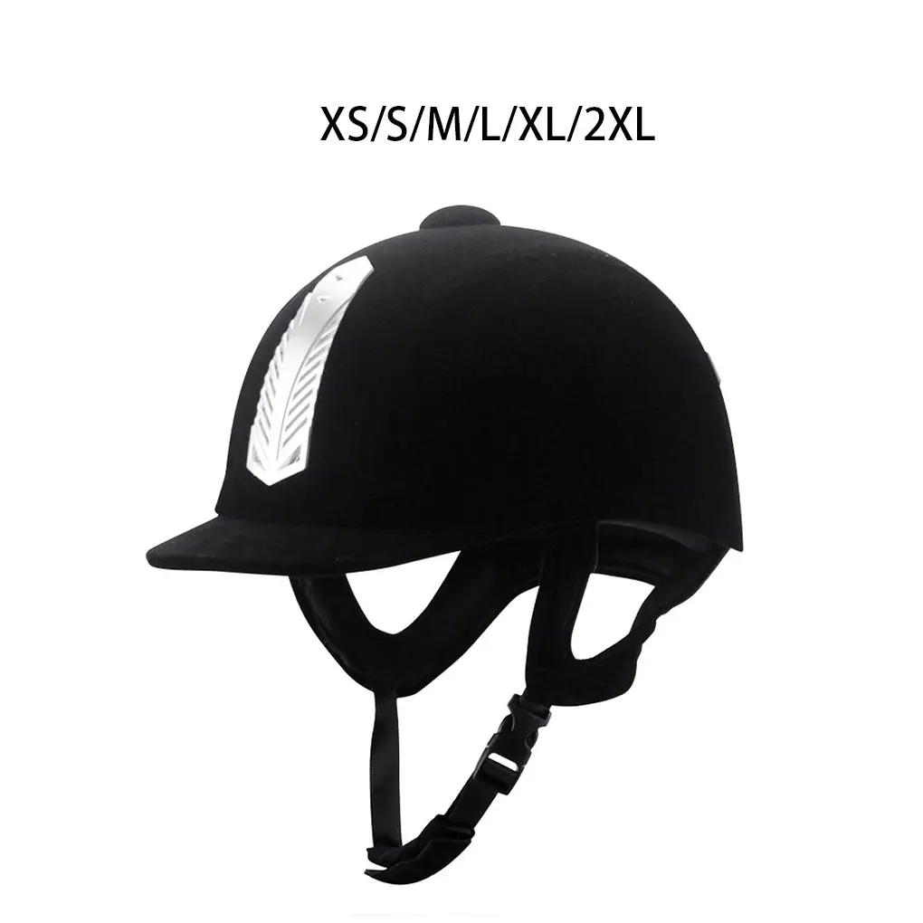 ABS Lightweight Horse Riding Helmet With Breathable For Comfortable Riding Experience Making Easy black 52cm