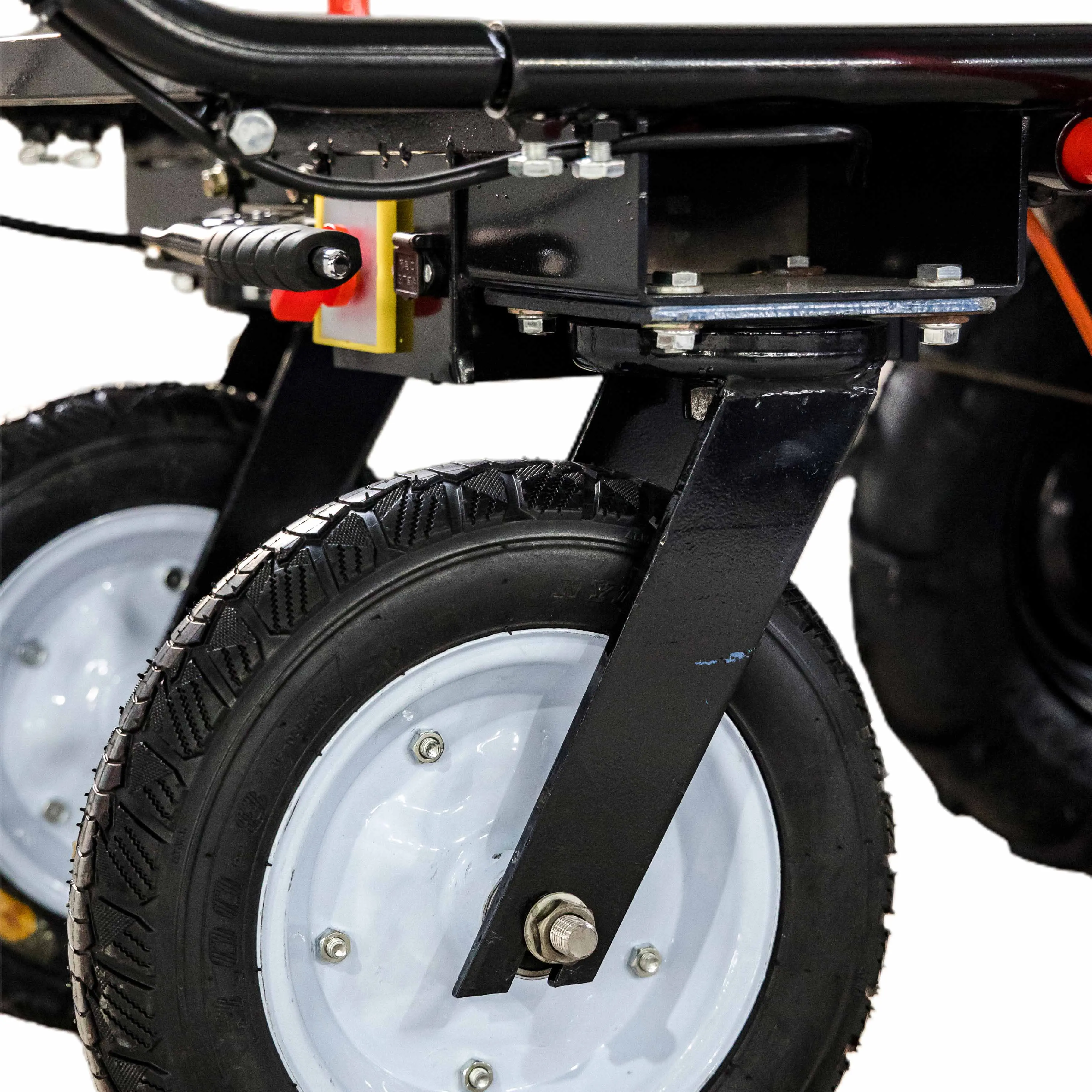4 Wheel Metal Cargo Outdoor Garden Cart Dump Wagon Heavy Duty 4 Wheels Platform Hand Cart Trolley Electric Hand