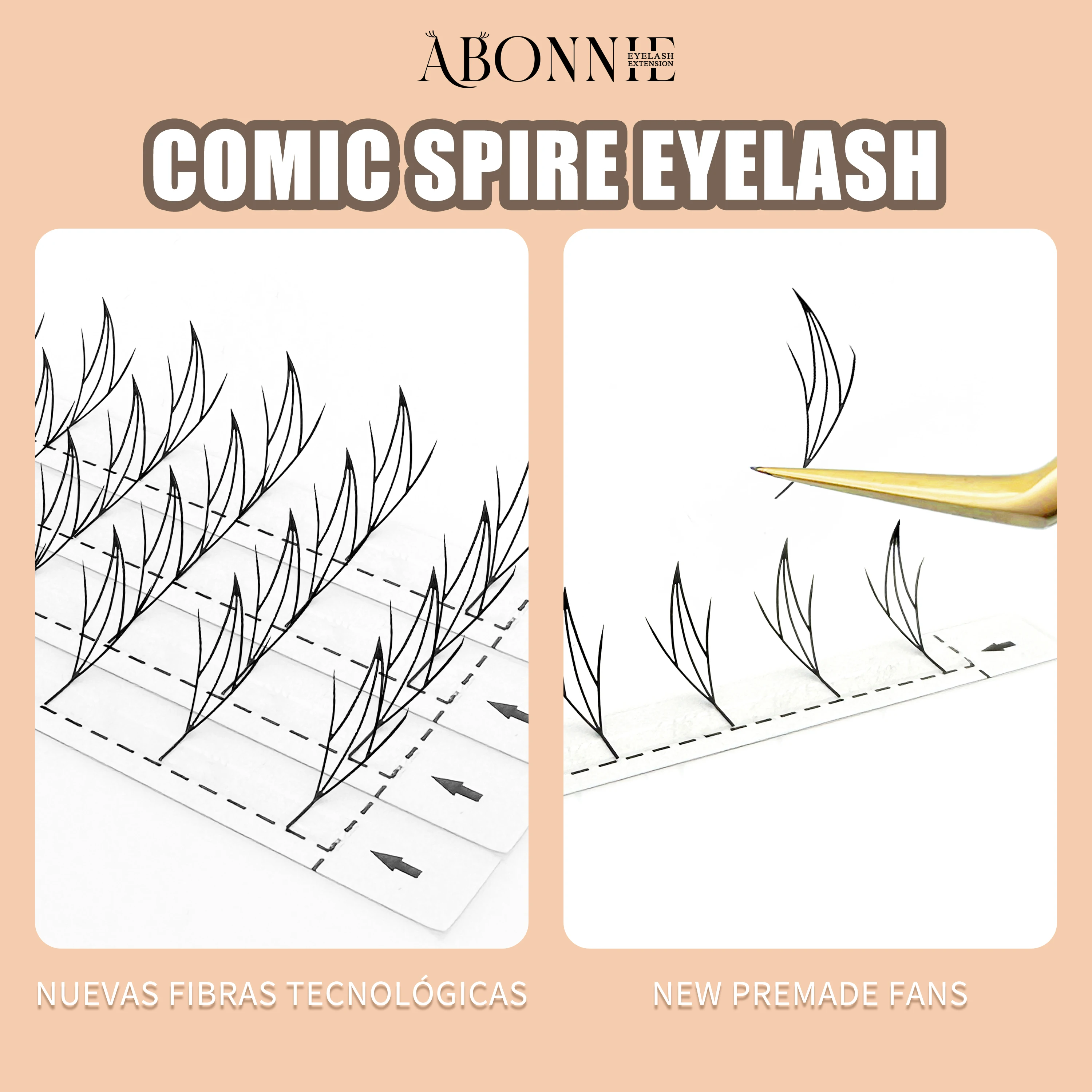 Manga Anime Feather Shape Eyelash Extensions