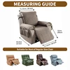 1 Seater Waterproof Quilted Anti-wear recliner sofa covers Pet Dog  Sofa Mat Solid Color Sofa Covers 2