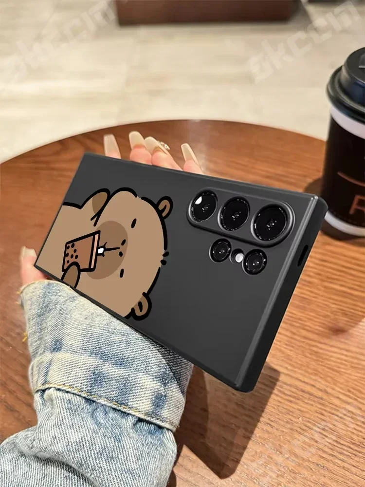 Adorable Cartoon Capybara Phone Case Cover