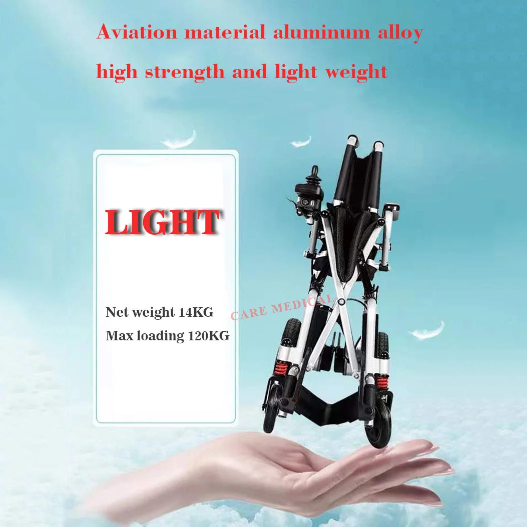 Quick Shippment Hot Electric Wheelchair for Adults Lightweight Foldable Power Wheelchair