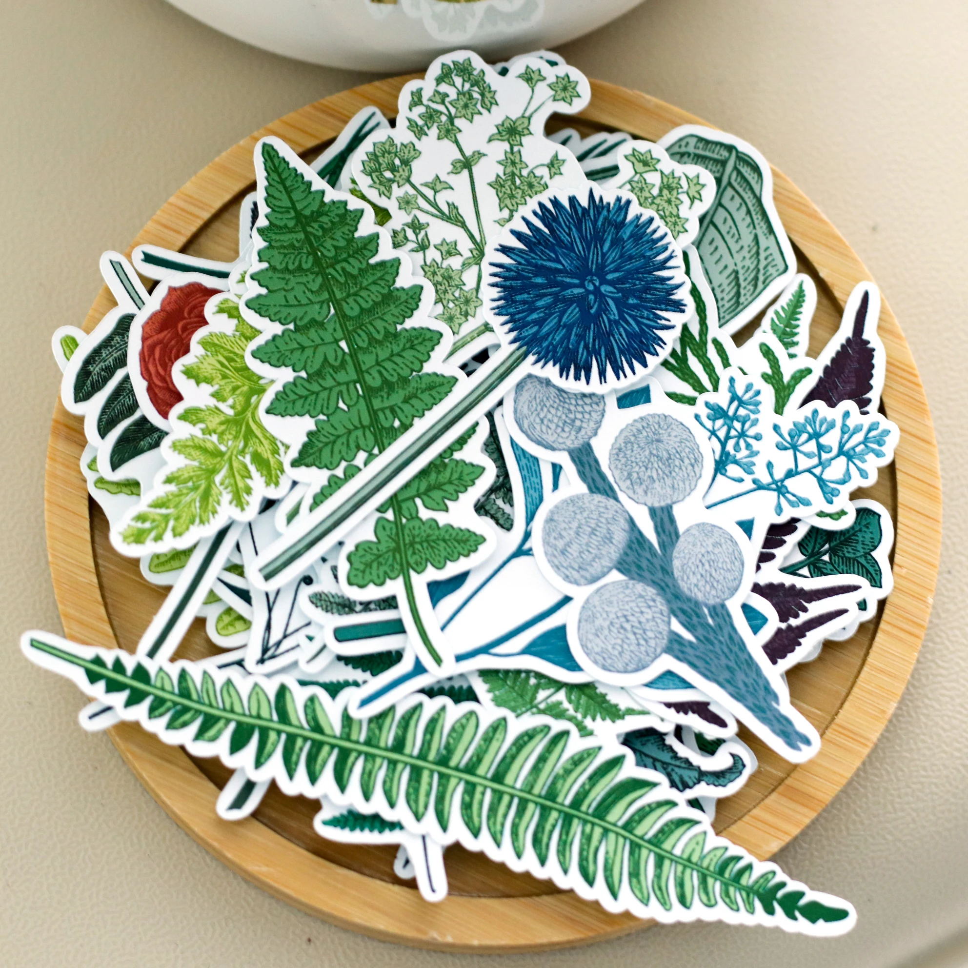 31 Pz Tn Retro Erba Adesivo Cancelleria Kawaii Foglia Pianta Pegatinas Scrapbooking Stikers Naklejki Adesivi Diario Adesivos
