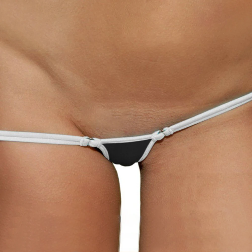 

Women Sexy G-String Mini Panties Low Rise Underwear T-Back Thong Elastic Briefs Erotic Temptation Lingerie Open Butt Knickers