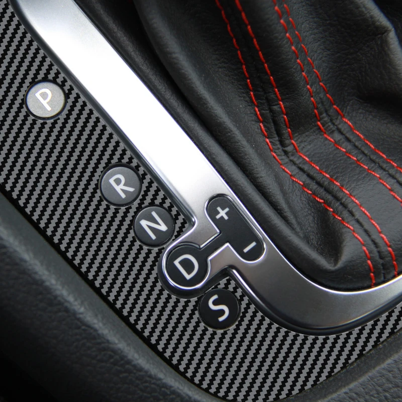 Car Badge Sticker Carbon Fiber Car Interior Gear Panel Trim Suitable For Volkswagen Golf 6 MK6 GTI GTD R TSI 2008-2012 car sticker