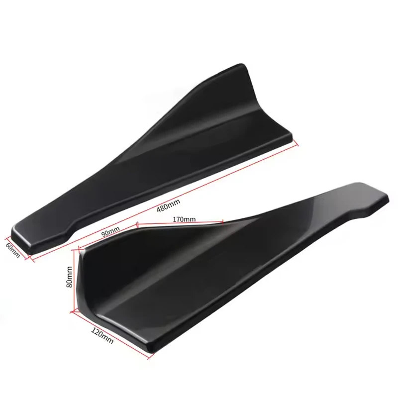 Car Rear Corner Protection Plate Automotive Parts Modification Universal 48cm Glossy