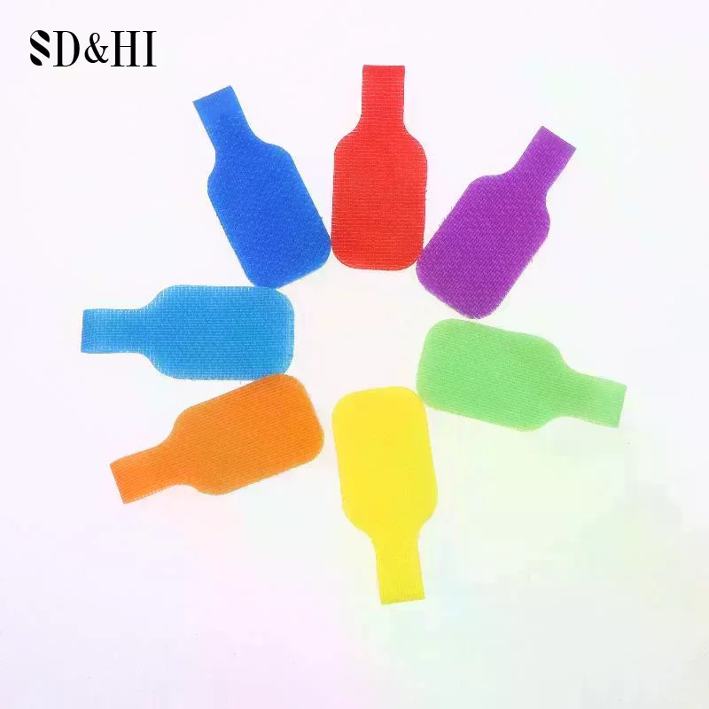 케이블 마킹, 정리 및 식별을 위한 1세트 컬러 케이블 타이, 내구성이 뛰어나고 사용하기 쉽고, 필기 가능합니다.