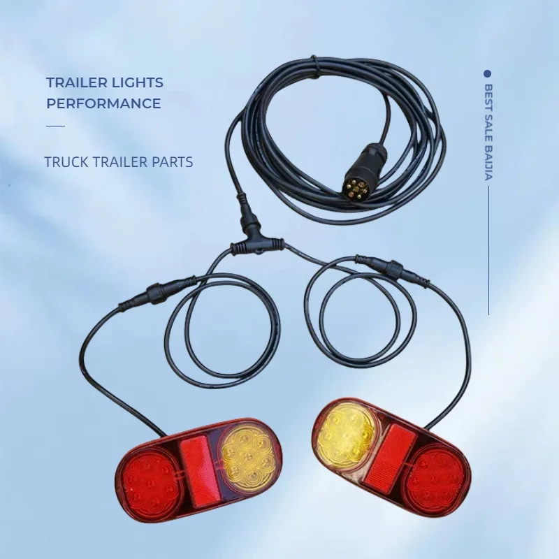 LED trailer tail lights lamp kit stop indicator tail waterproof submersible 12V trailer parts TRAILER SIDE ONLY
